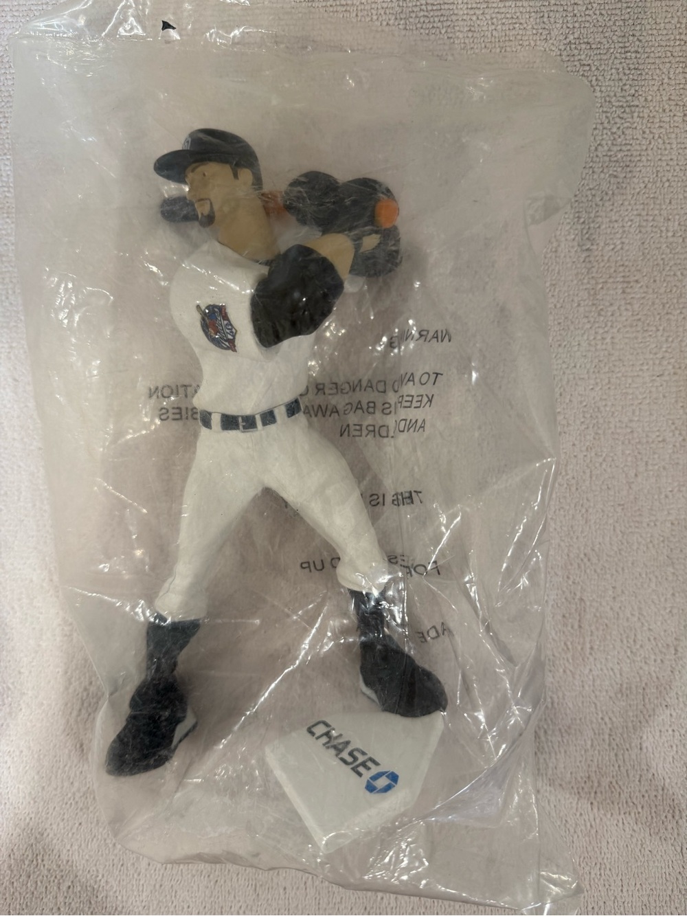 Baseball 2009 Adrian Gonzalez Batter Decorative Figurine in White and Black